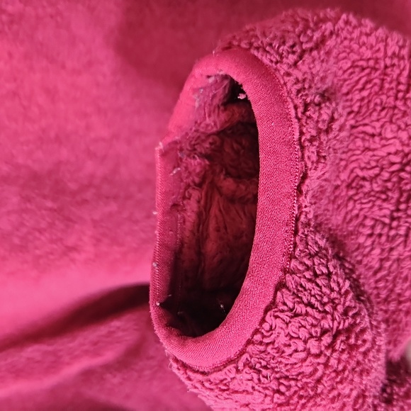 The North Face fleece zip up jacket cranberry pink soft Osito size medium - Picture 6 of 11